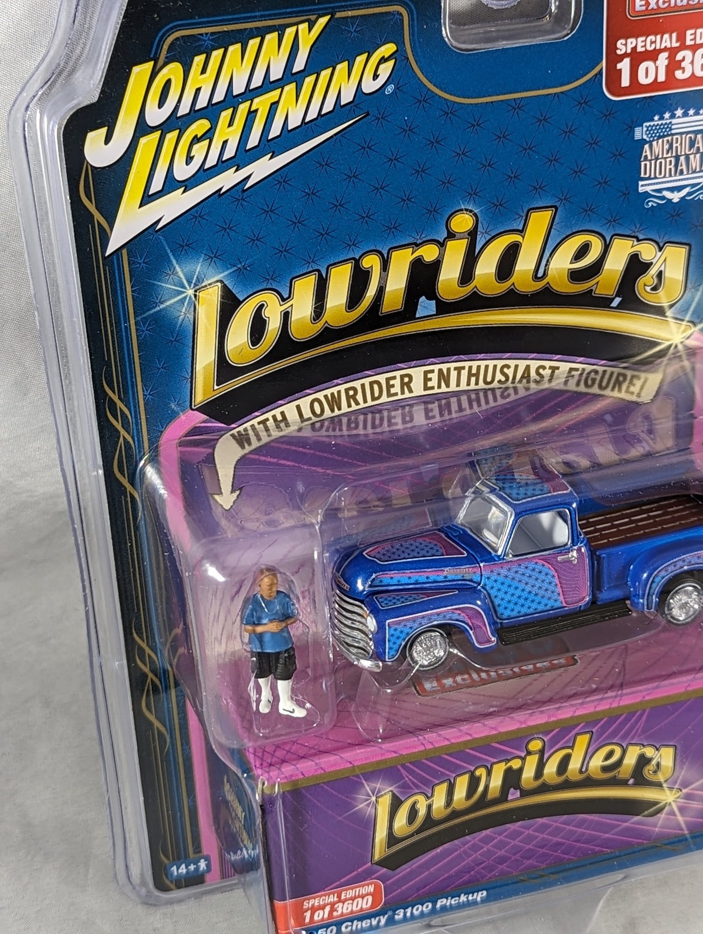 Johnny Lightning Lowriders 1950 Chevrolet Pickup with Figure