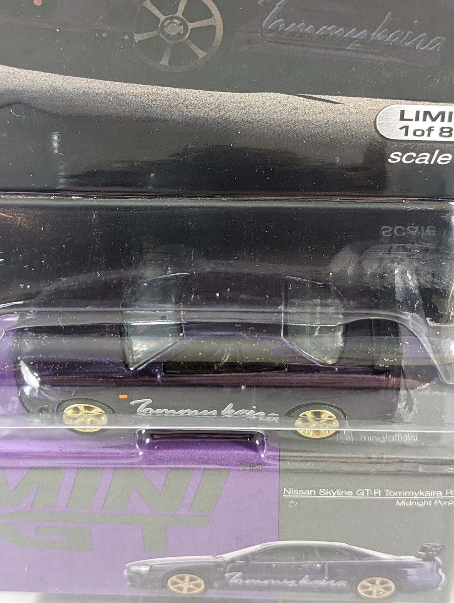 Mini GT Nissan Skyline GT-R R34 Tommykaira R-z Midnight Purple
