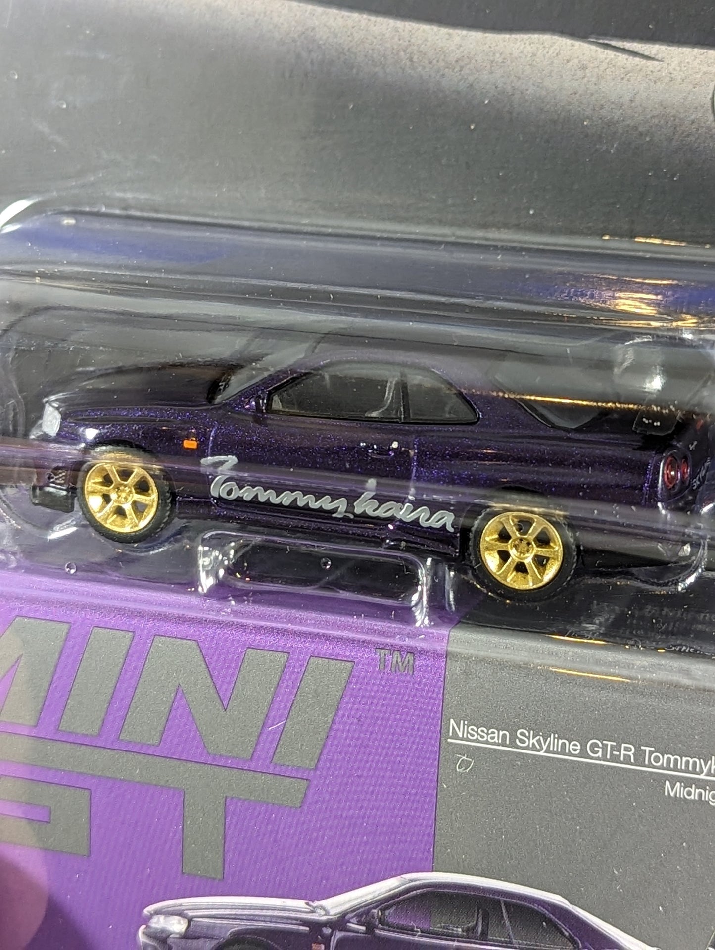 Mini GT Nissan Skyline GT-R R34 Tommykaira R-z Midnight Purple