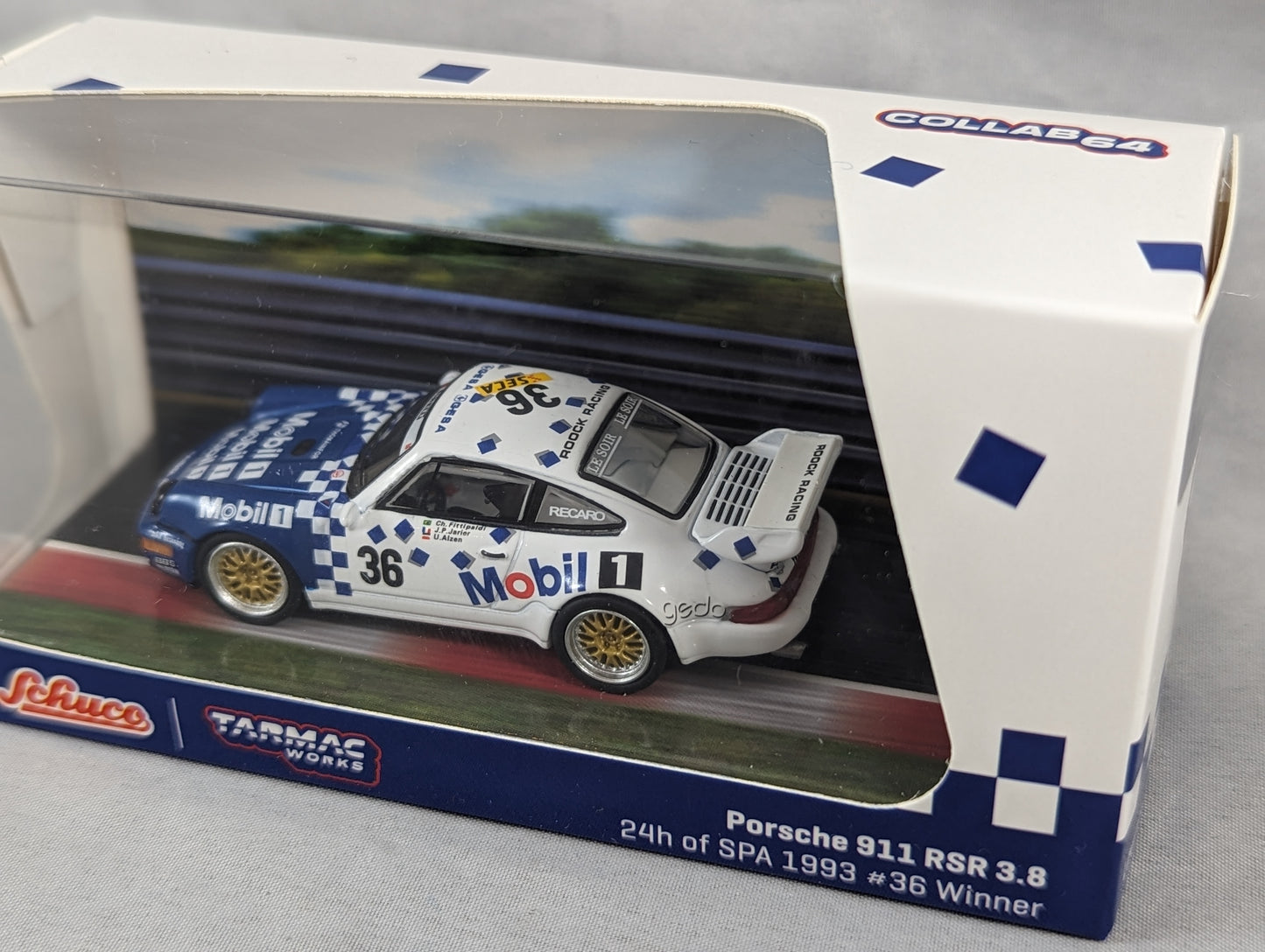 Tarmac Works Porsche 911 RSR 3.8 24h of SPA 1993 #36 Winner