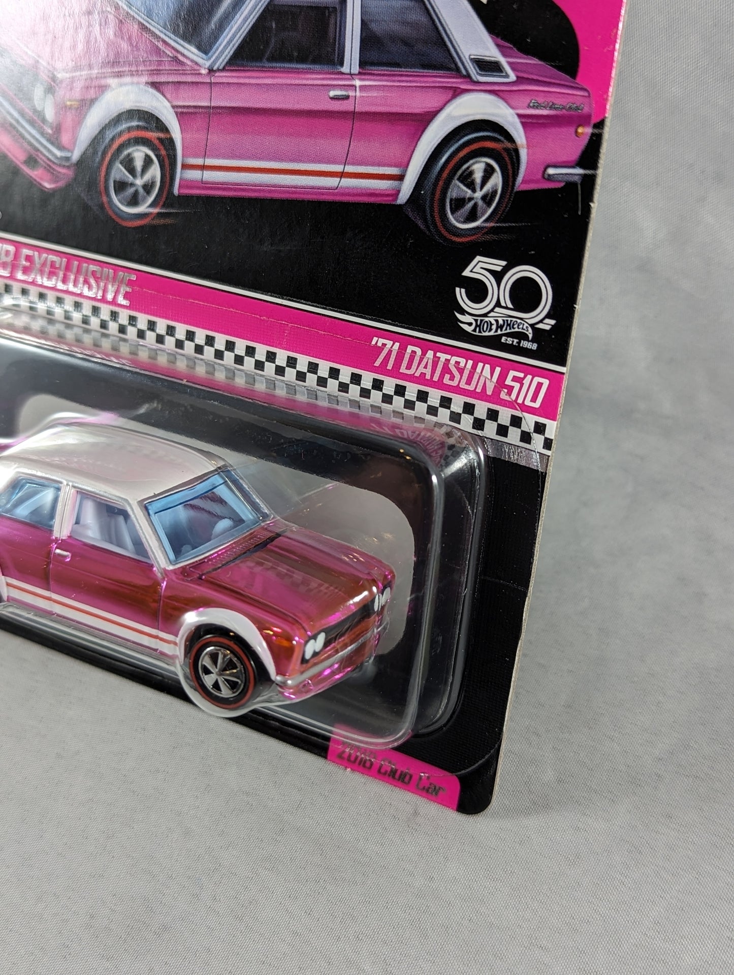 Hot Wheels RLC '71 Datsun 510 pink