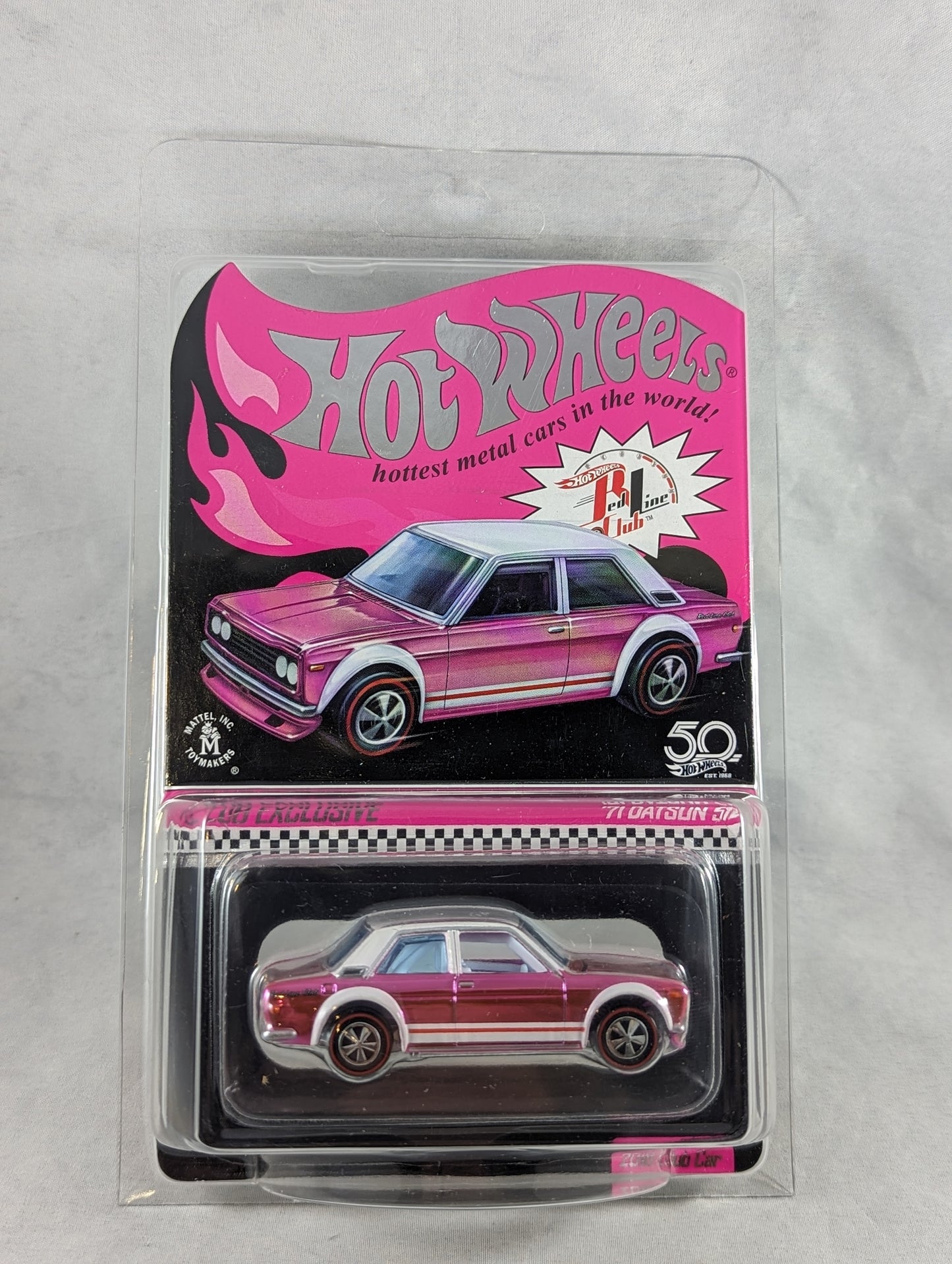 Hot Wheels RLC '71 Datsun 510 pink