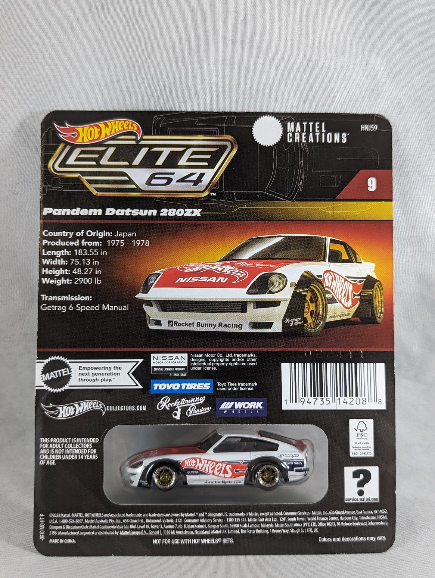 Hot Wheels Elite64 Pandem Datsun 280ZX