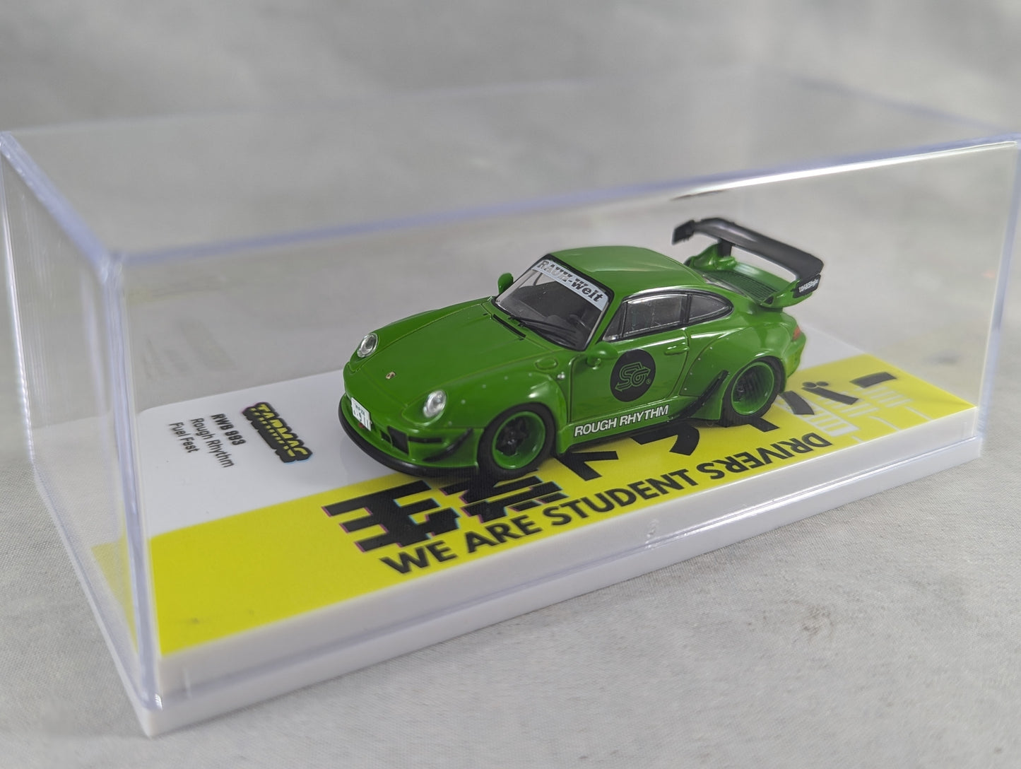 Tarmac Works RWB 993 Rough Rhythm Fuel Fest Student Driver Sealed