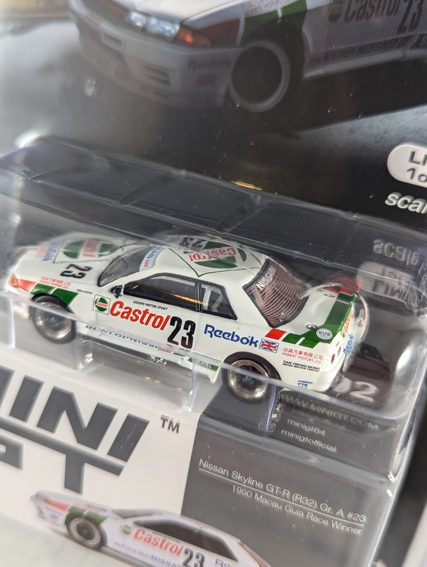 Mini GT Nissan GT-R (R32) Gr. A #23 1990 Macau Guia Race Winner