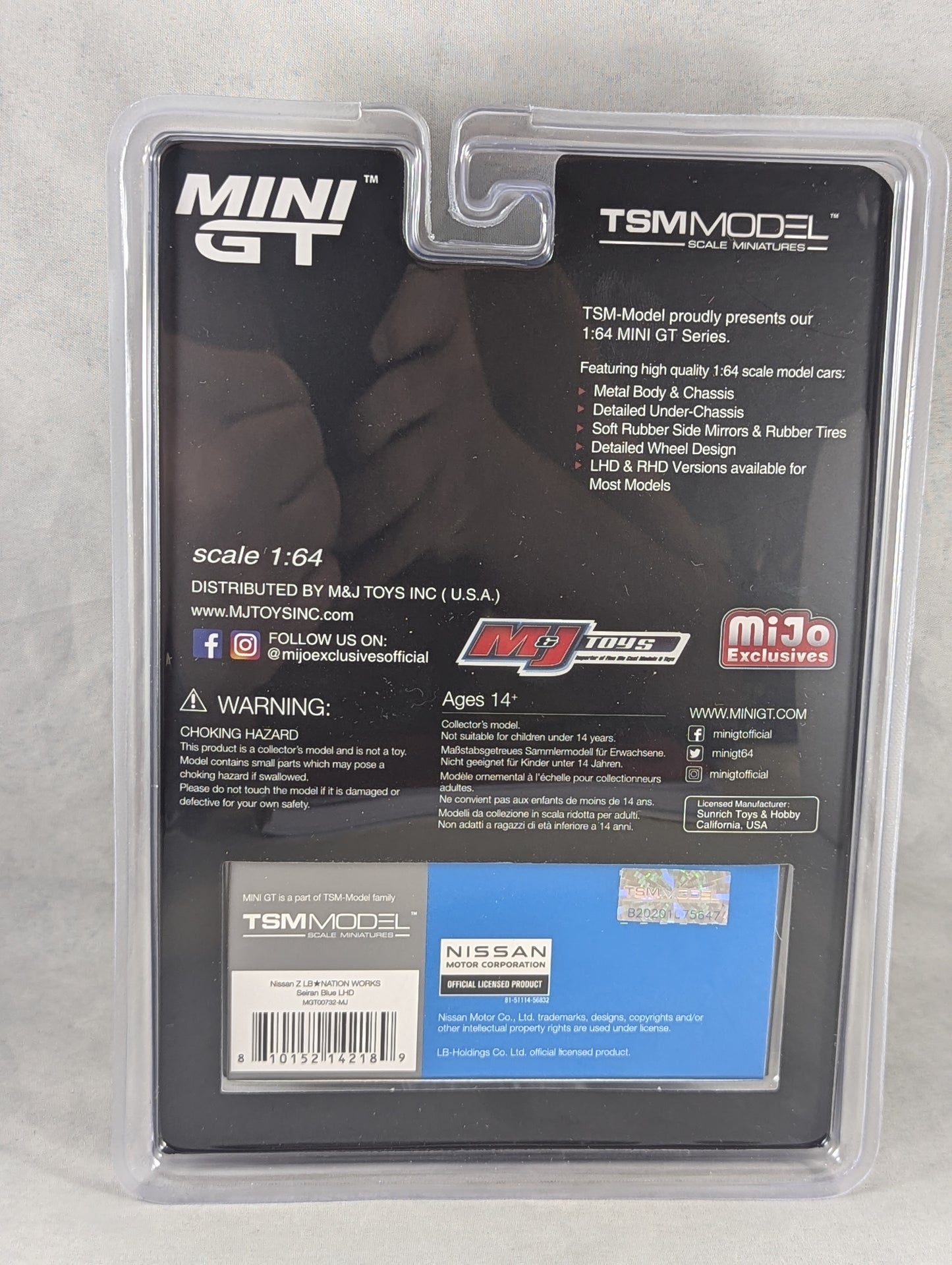 Mini GT Nissan Z LB NATION WORKS Serian Blue