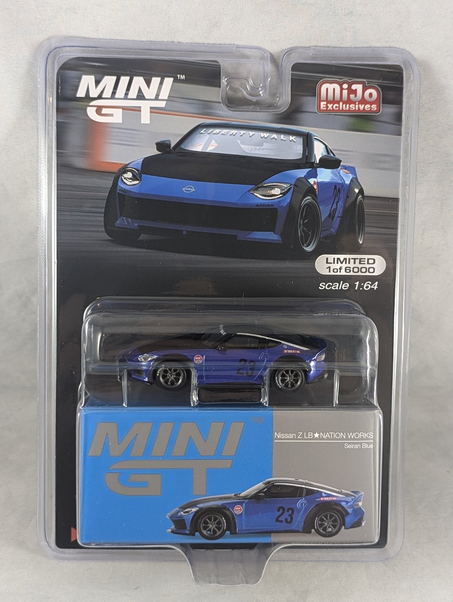 Mini GT Nissan Z LB NATION WORKS Serian Blue