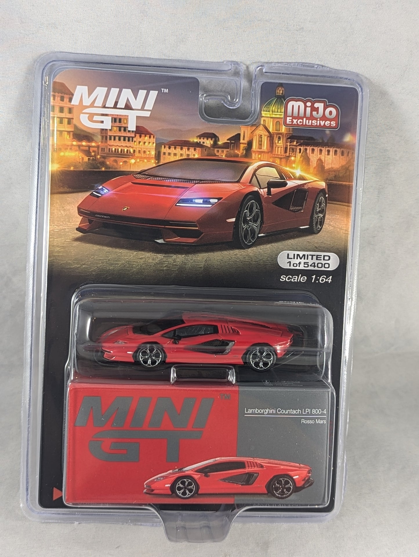 Mini GT Lamborghini Countach LPI 800-4 Rosso Mars