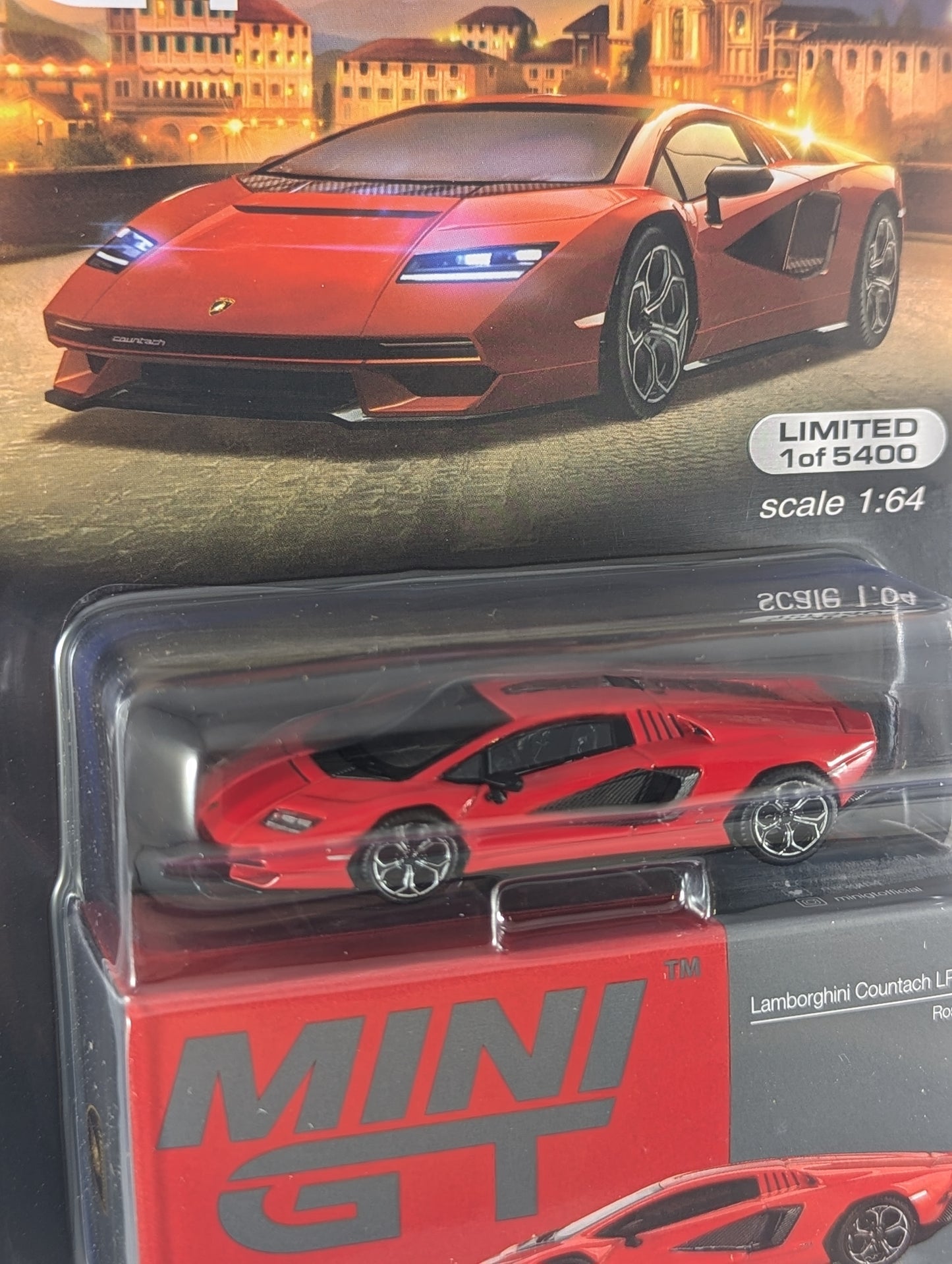 Mini GT Lamborghini Countach LPI 800-4 Rosso Mars