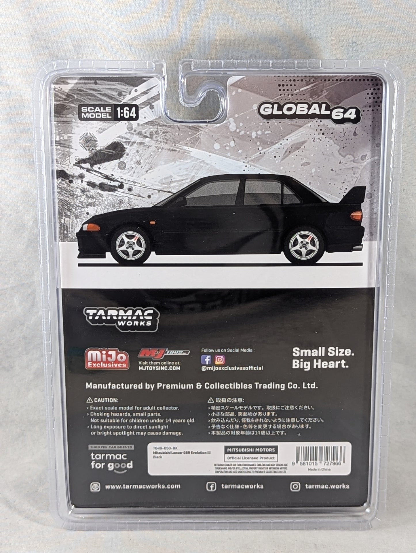 Tarmac Works Mitsubishi lancer GSR Evolution III Mijo exclusive