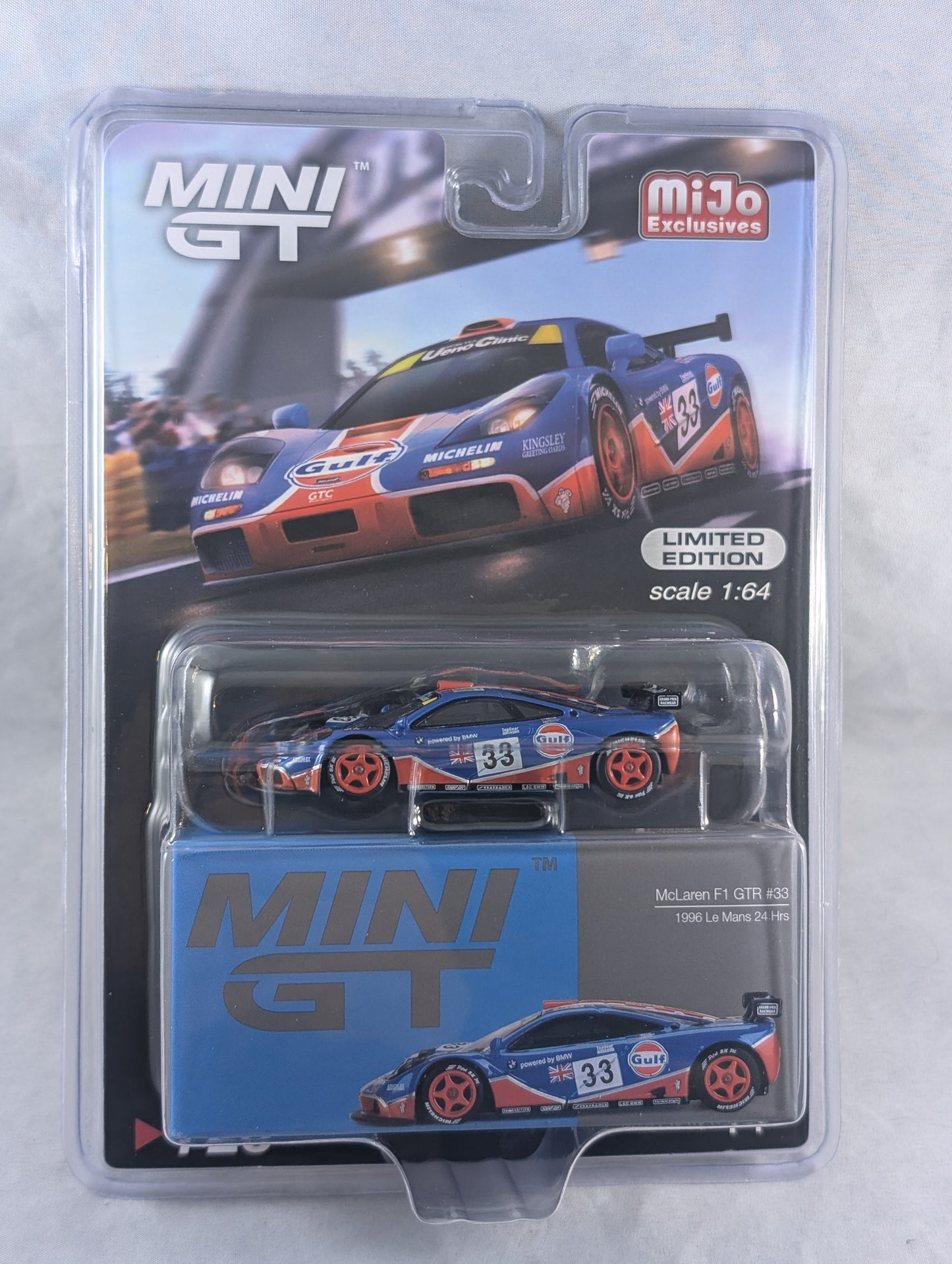 Mini GT McLaren F1 GTR #33 1996 Le Mans 24 Hrs Mijo Exclusive