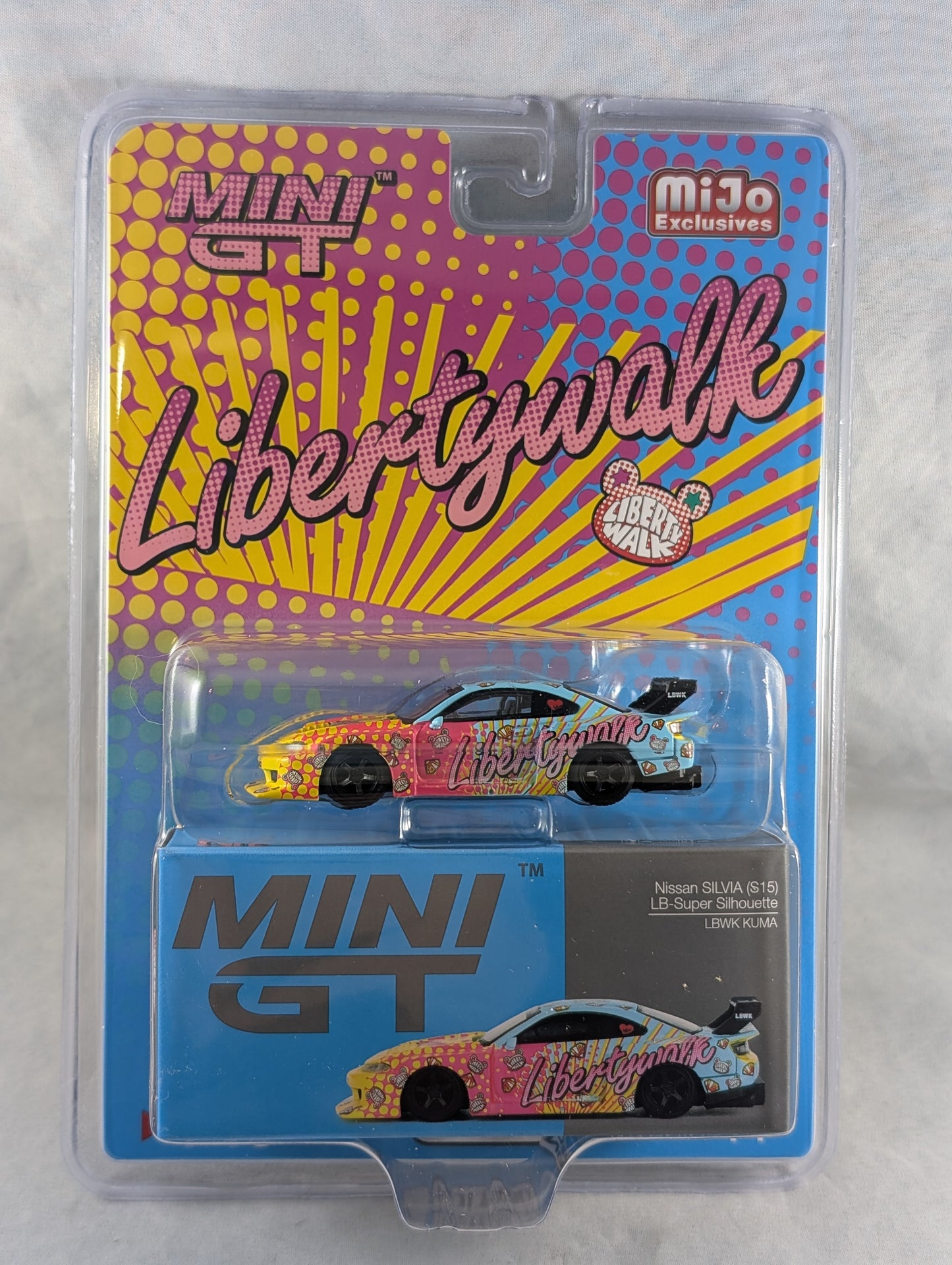 Mini GT Nissan Silvia (S15) LB Super Silhouette Liberty Walk Kuma Mijo Exclusive