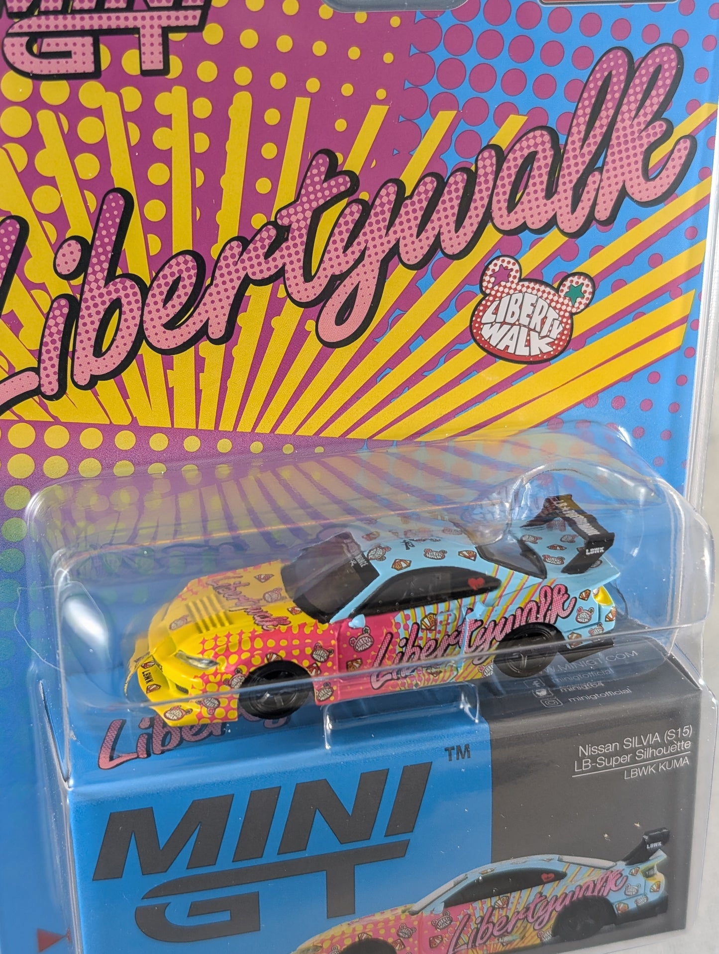 Mini GT Nissan Silvia (S15) LB Super Silhouette Liberty Walk Kuma Mijo Exclusive