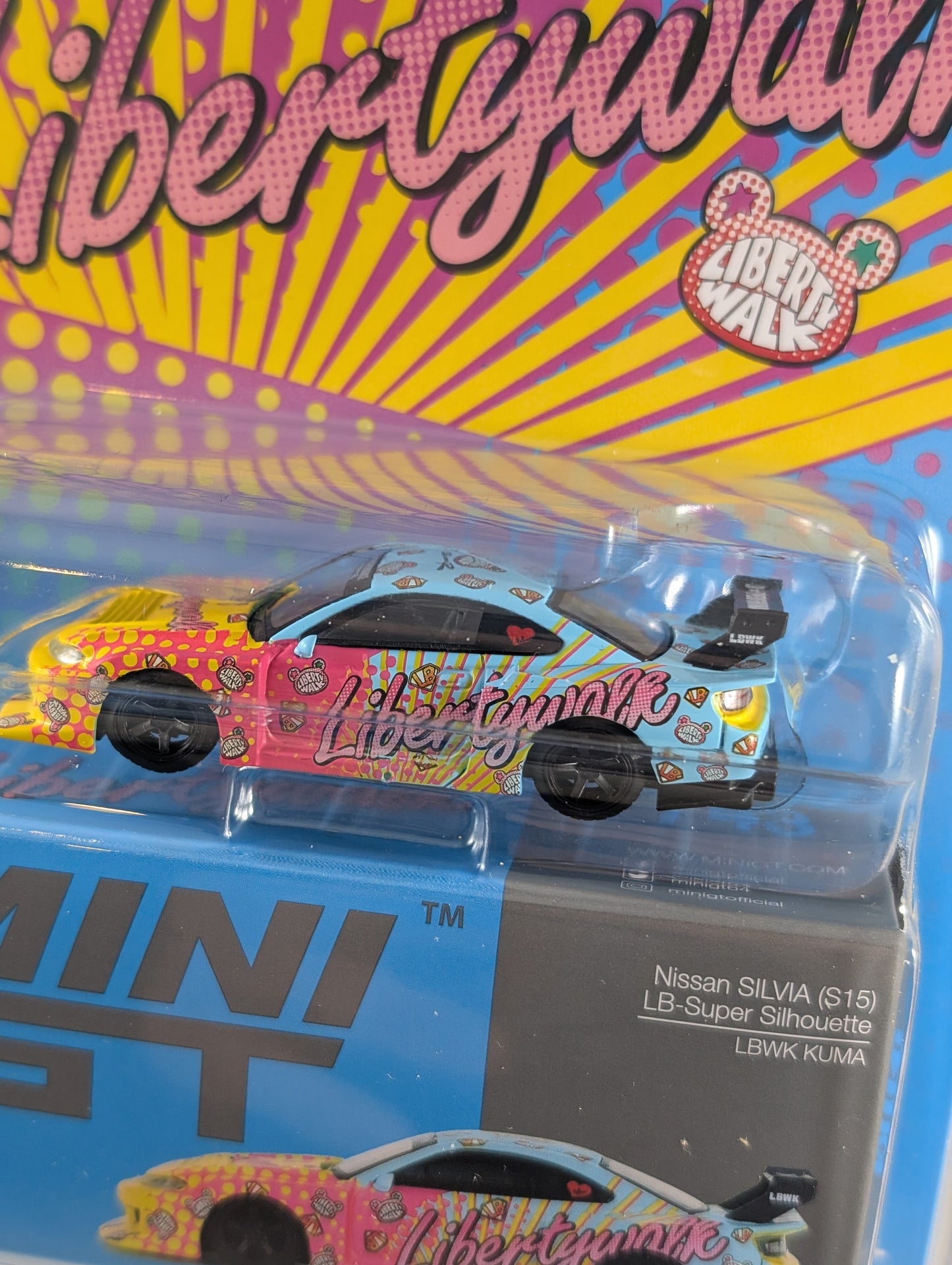 Mini GT Nissan Silvia (S15) LB Super Silhouette Liberty Walk Kuma Mijo Exclusive