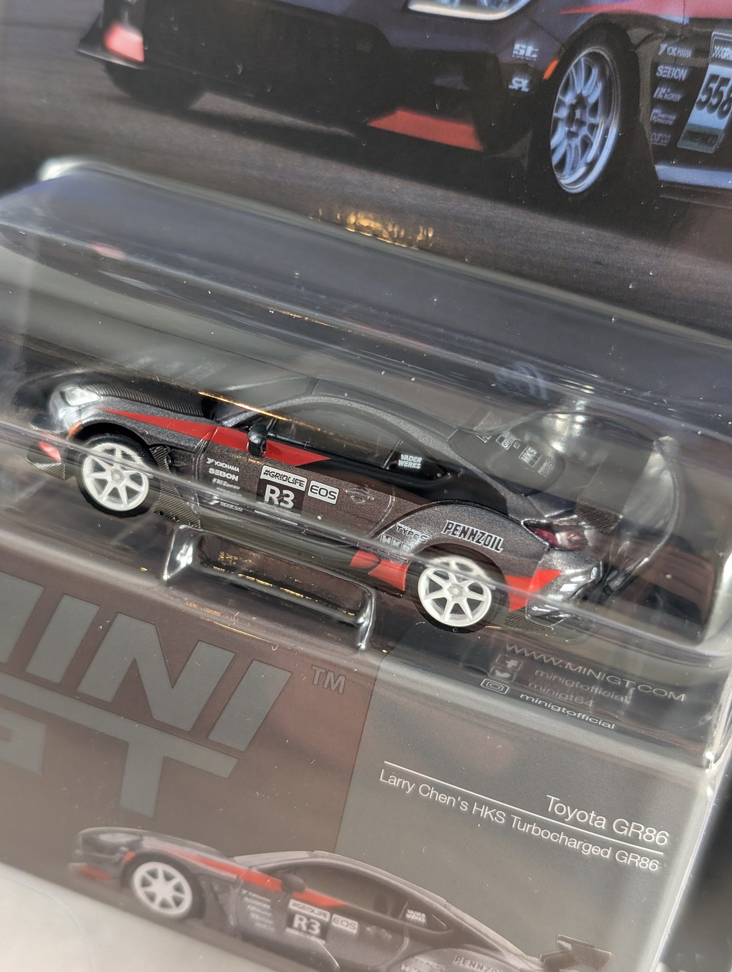 Mini GT Toyota GR86 Larry Chen's HKS Turbocharged GR86
