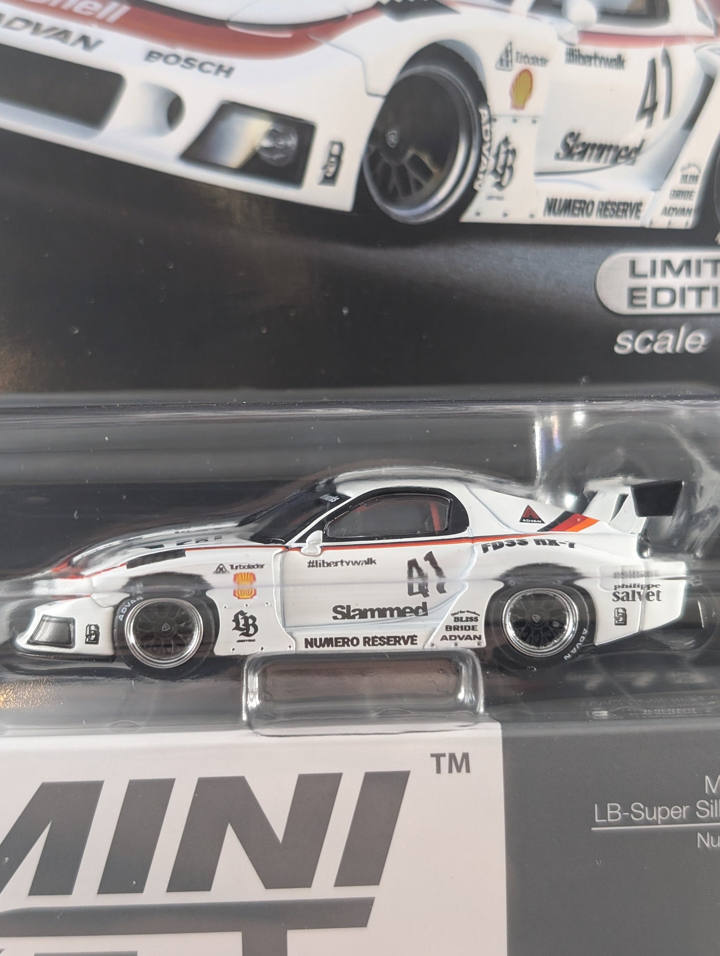 Mini GT Mazda RX-7 Liberty Walk Super Silhouette #41 Numero Reserve Mijo Exclusive