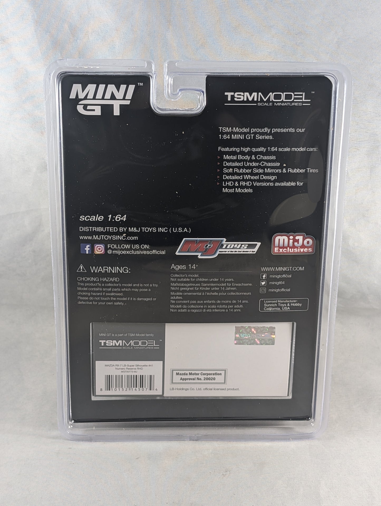 Mini GT Mazda RX-7 Liberty Walk Super Silhouette #41 Numero Reserve Mijo Exclusive