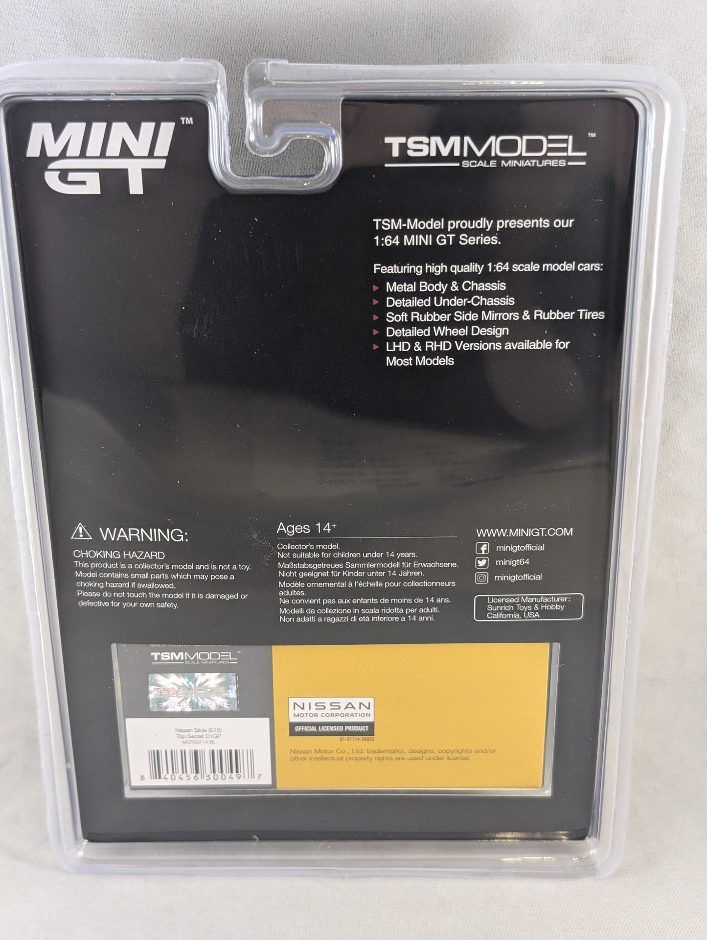 Mini GT Nissan Silvia S15 Top Secret S15 Grand Prix