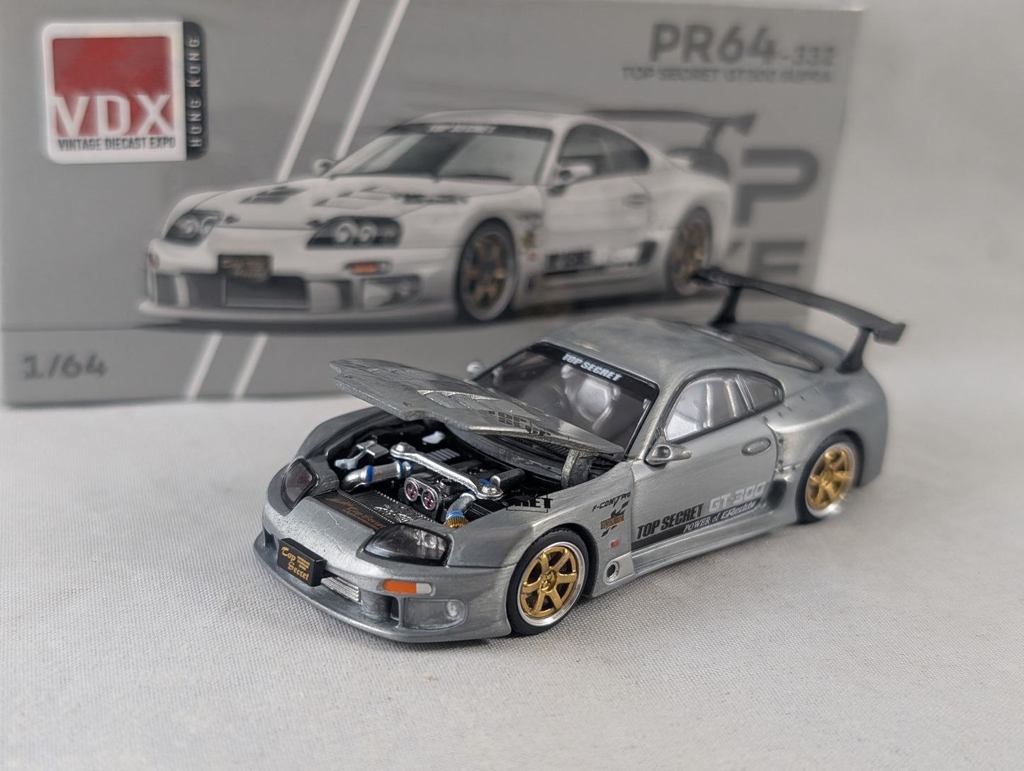 Pop Race Toyota Supra Top Secret GT300 HKTS Vintage Diecast Expo Exclusive Sealed