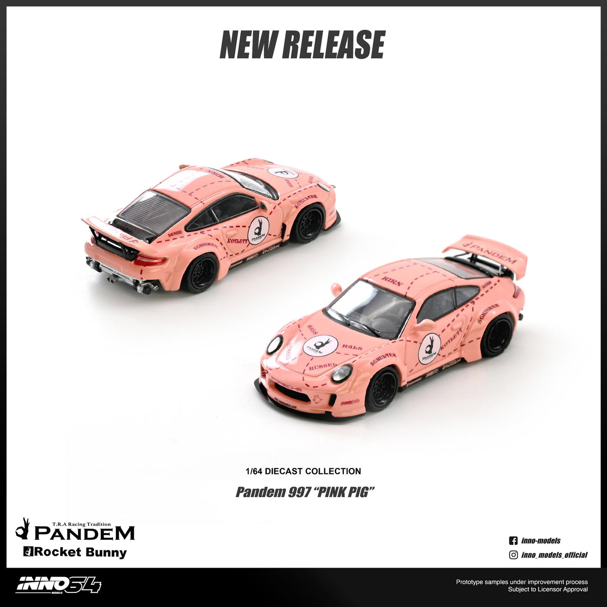 INNO64 1/64 Pandem 997 Pink Pig