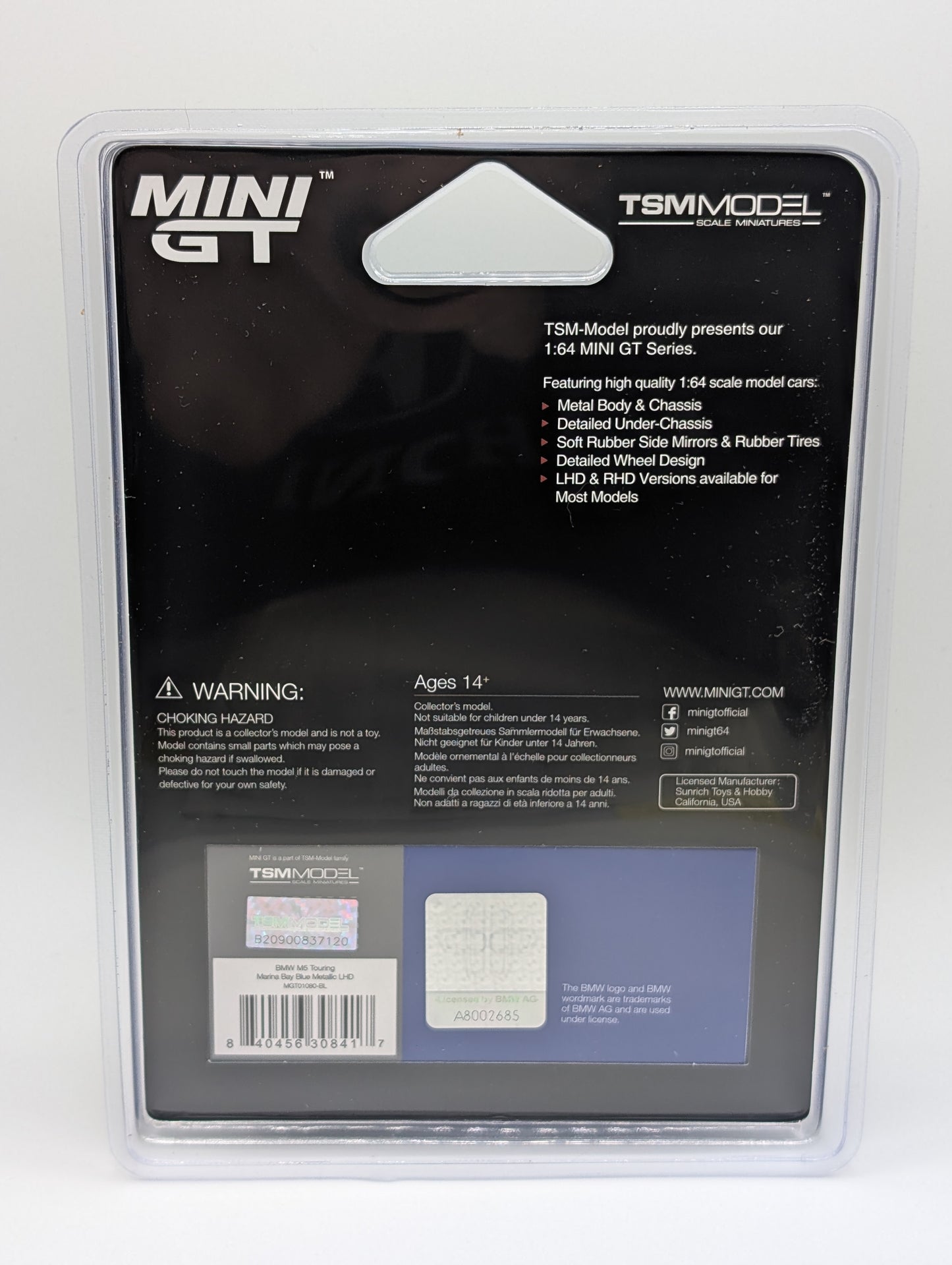 Mini GT BMW M5 Touring Marina Bay Blue Metallic