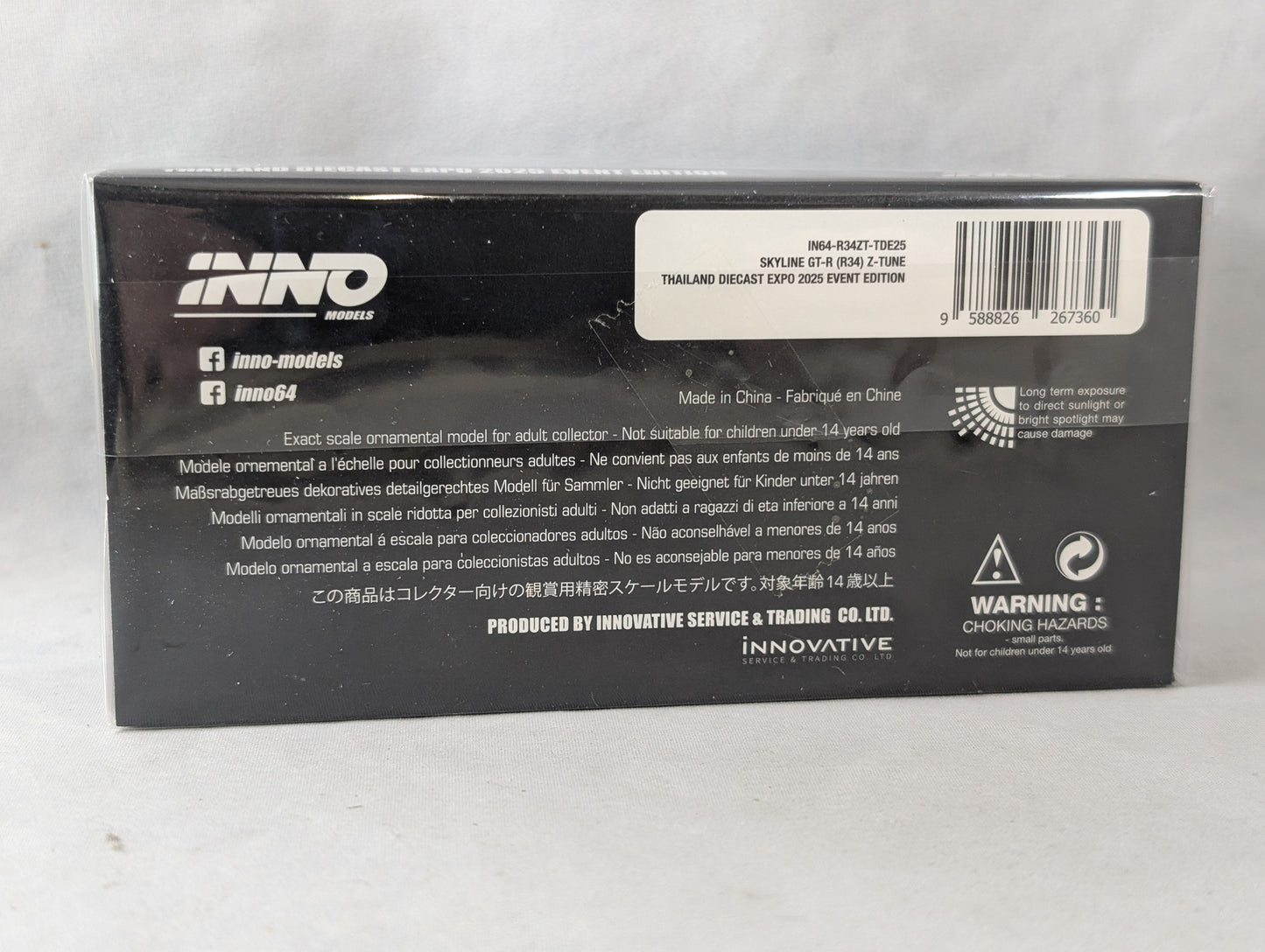 INNO64 Nissan Skyline GTR R34 z-tune Thailand diecast Expo 2025 event edition