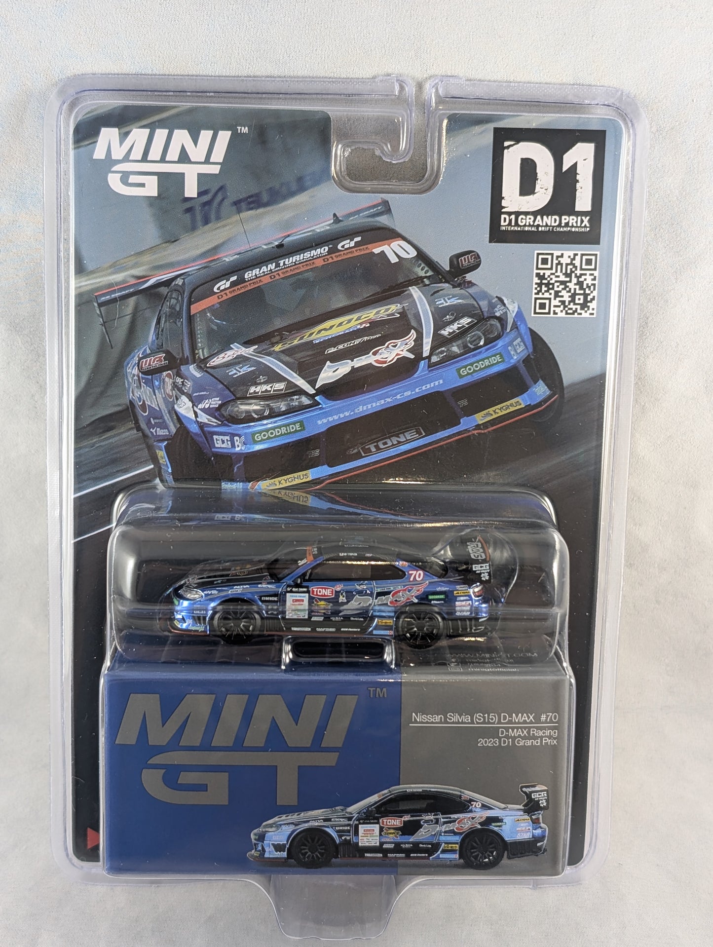 Mini GT Nissan Silvia S15 D-MAX #70 D-MAX Racing 2023 D1 Grand Prix