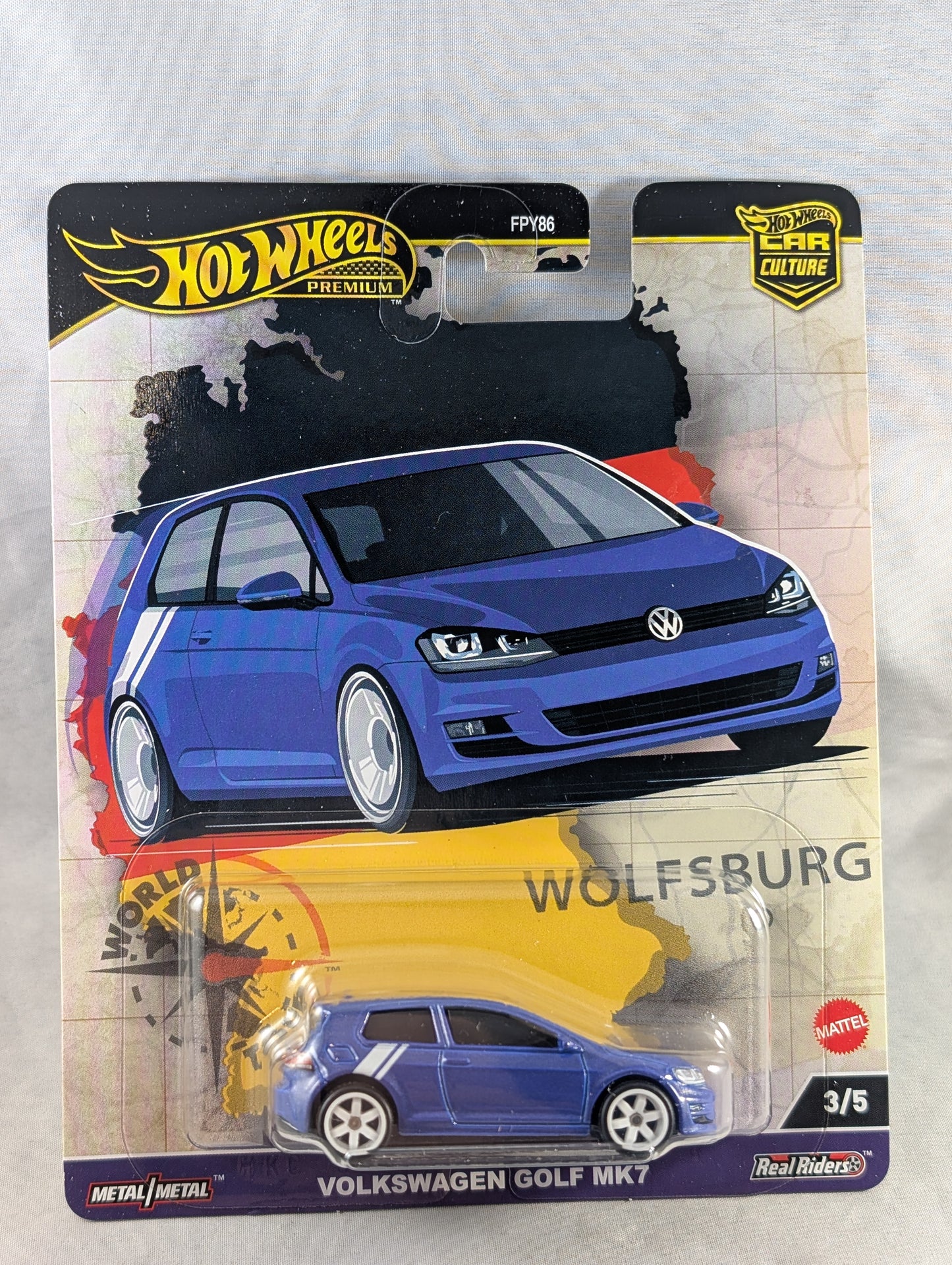 Hot Wheels Volkswagen golf MK7 world tour