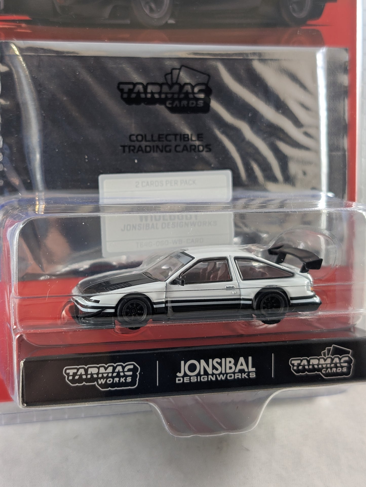 Tarmac Works Toyota Sprinter Trueno AE86 Widebody With Trading Cards Mijo Exclusives