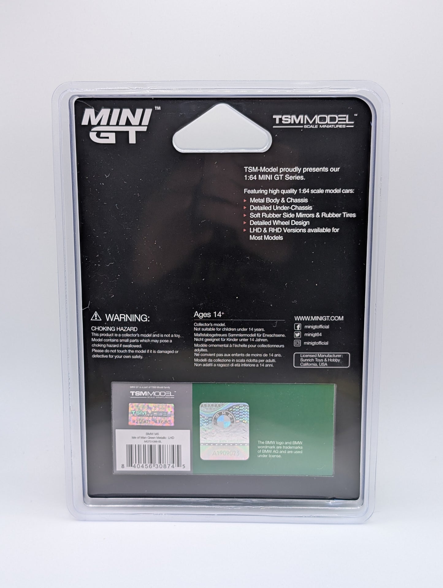 Mini GT BMW M5 Isle Of Man Green Metallic