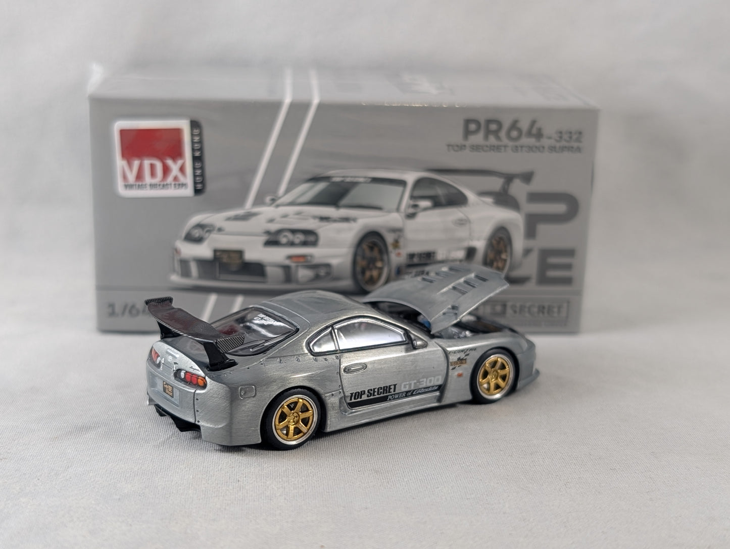 Pop Race Toyota Supra Top Secret GT300 HKTS Vintage Diecast Expo Exclusive Sealed
