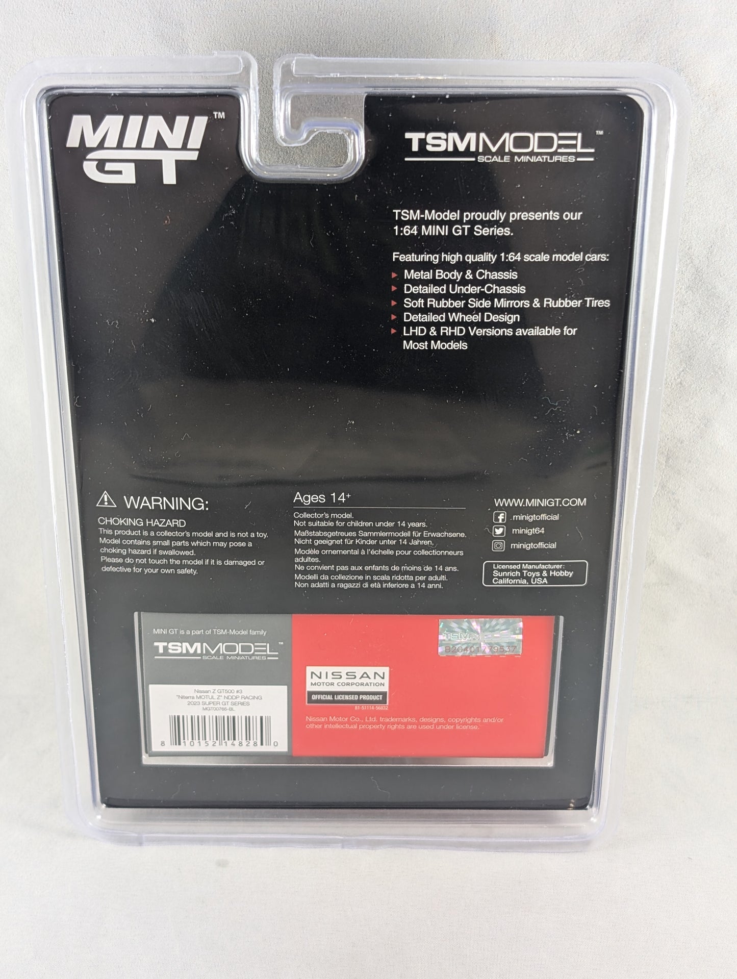 Mini GT Nissan Z GT500 #3 Niterra Motul Z NDDP Racing 2023 Super GT Series