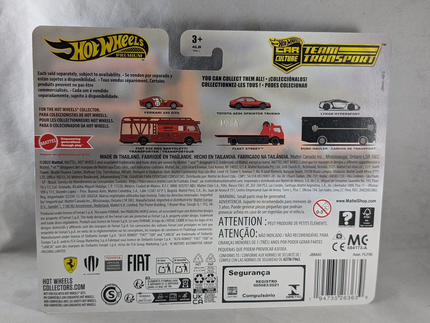 Hot Wheels Toyota AE86 Sprinter Trueno Fleet Street