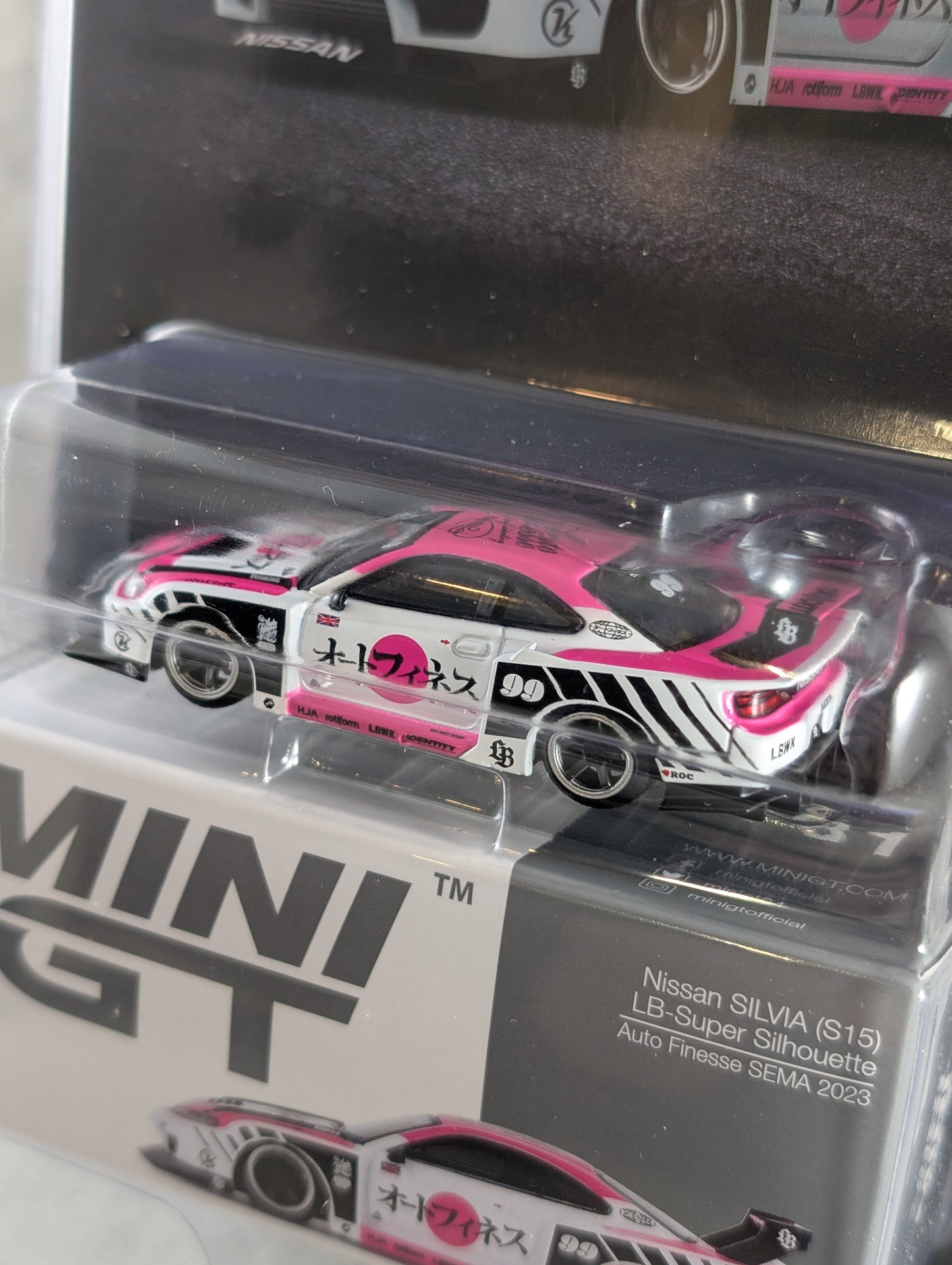 Mini GT Nissan Silvia S15 LB Super Silhouette Auto Finesse SEMA 2023