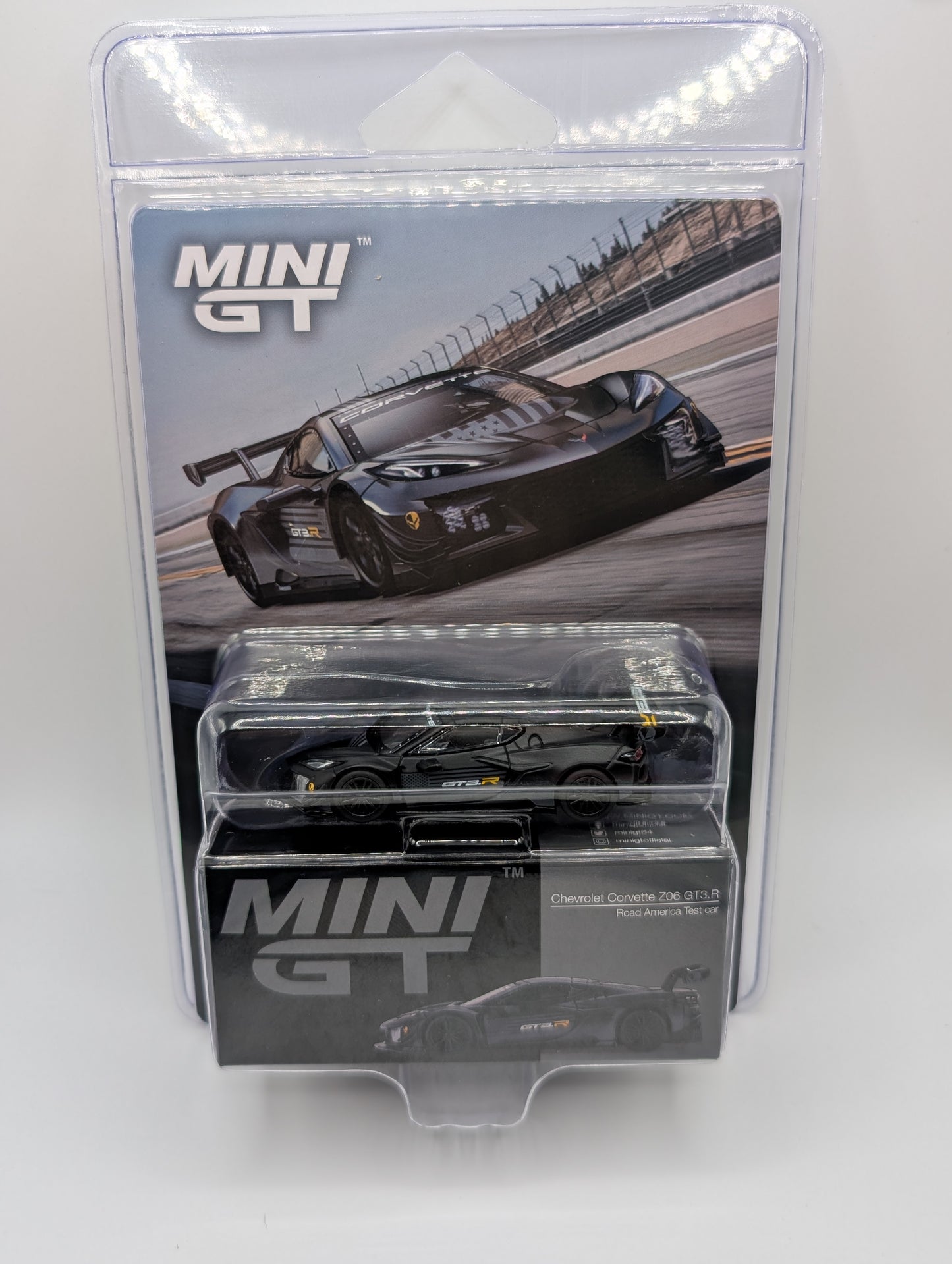 Mini GT Chevy Corvette ZO6 GT3.R Road America Test car