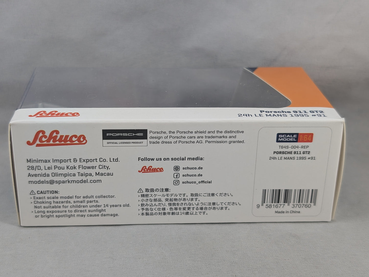 Tarmac Porsche 911 GT2 Schuco 24 Hour Le Mans 1995 #91