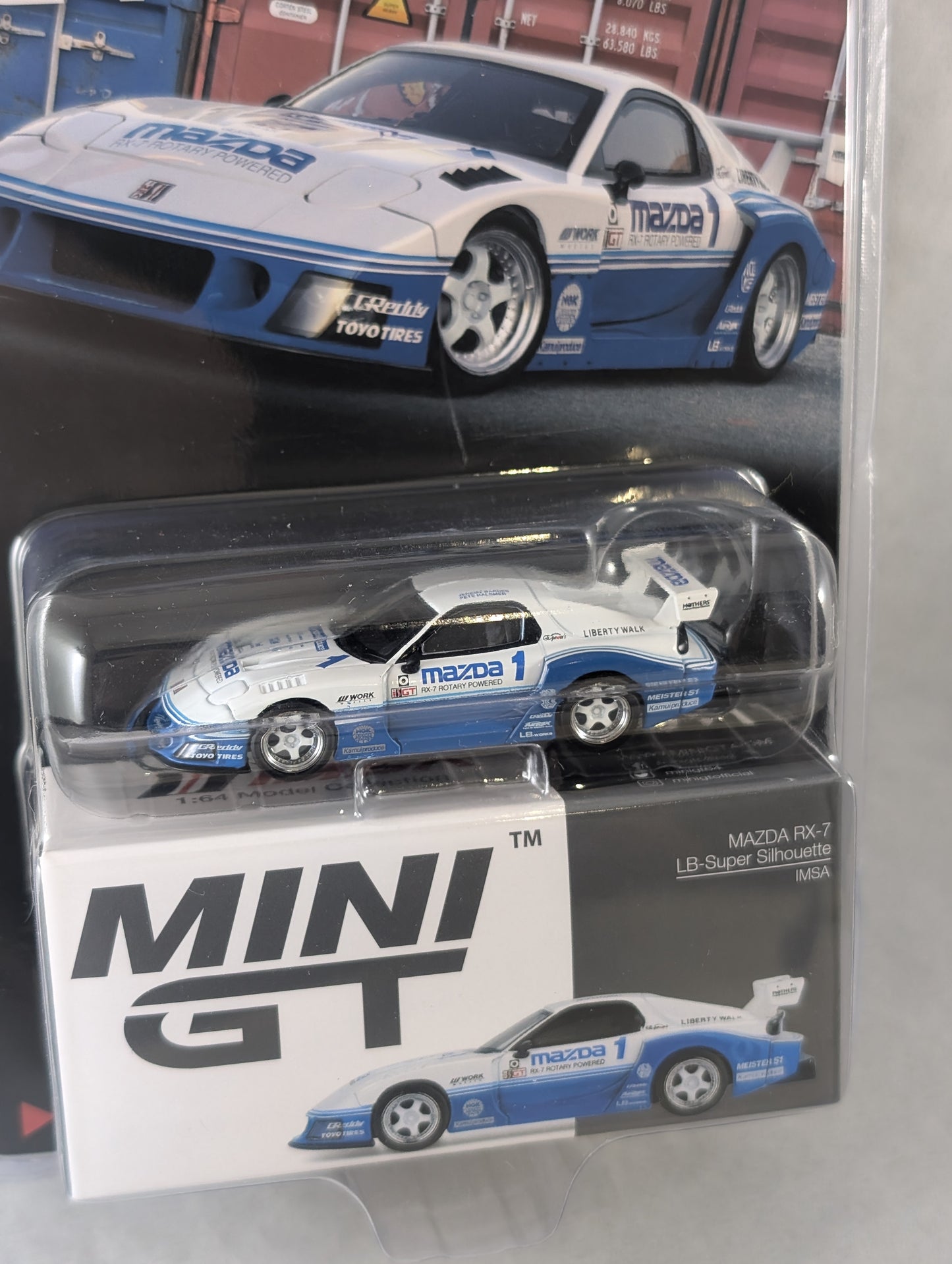 Mini GT Mazda RX7 Liberty Walk Super Silhouette IMSA #1