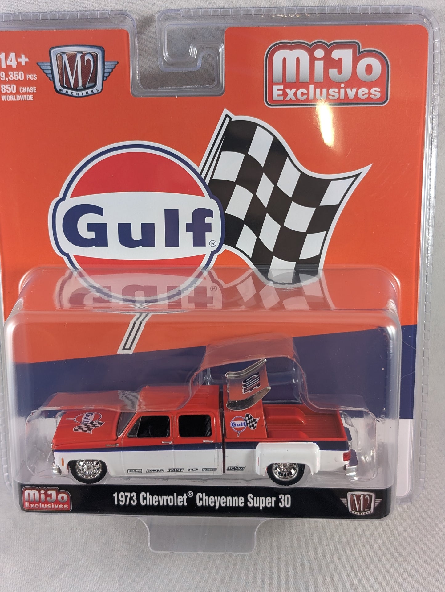 M2 Machines 1977 Chevy Cheyenne Super 30 Gulf racing Mijo Exclusive