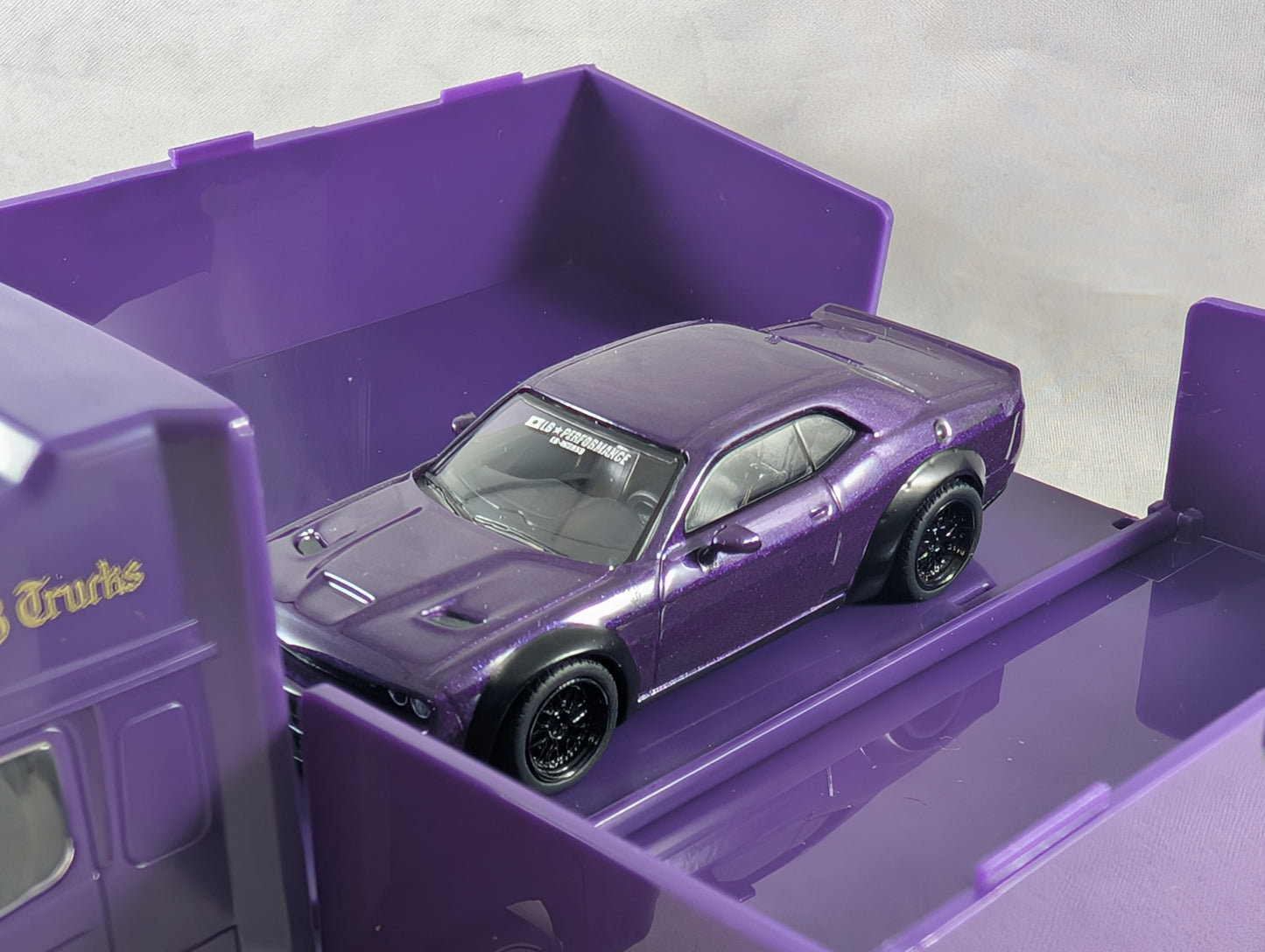 Tarmac Works Dodge Challenger SRT Hellcat With Truck Liberty Walk Sealed
