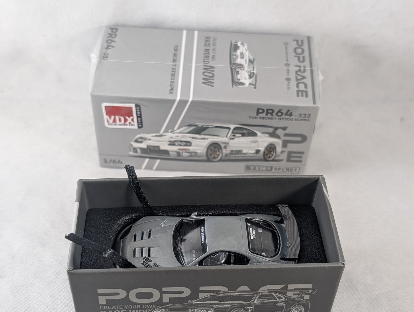 Pop Race Toyota Supra Top Secret GT300 HKTS Vintage Diecast Expo Exclusive Sealed