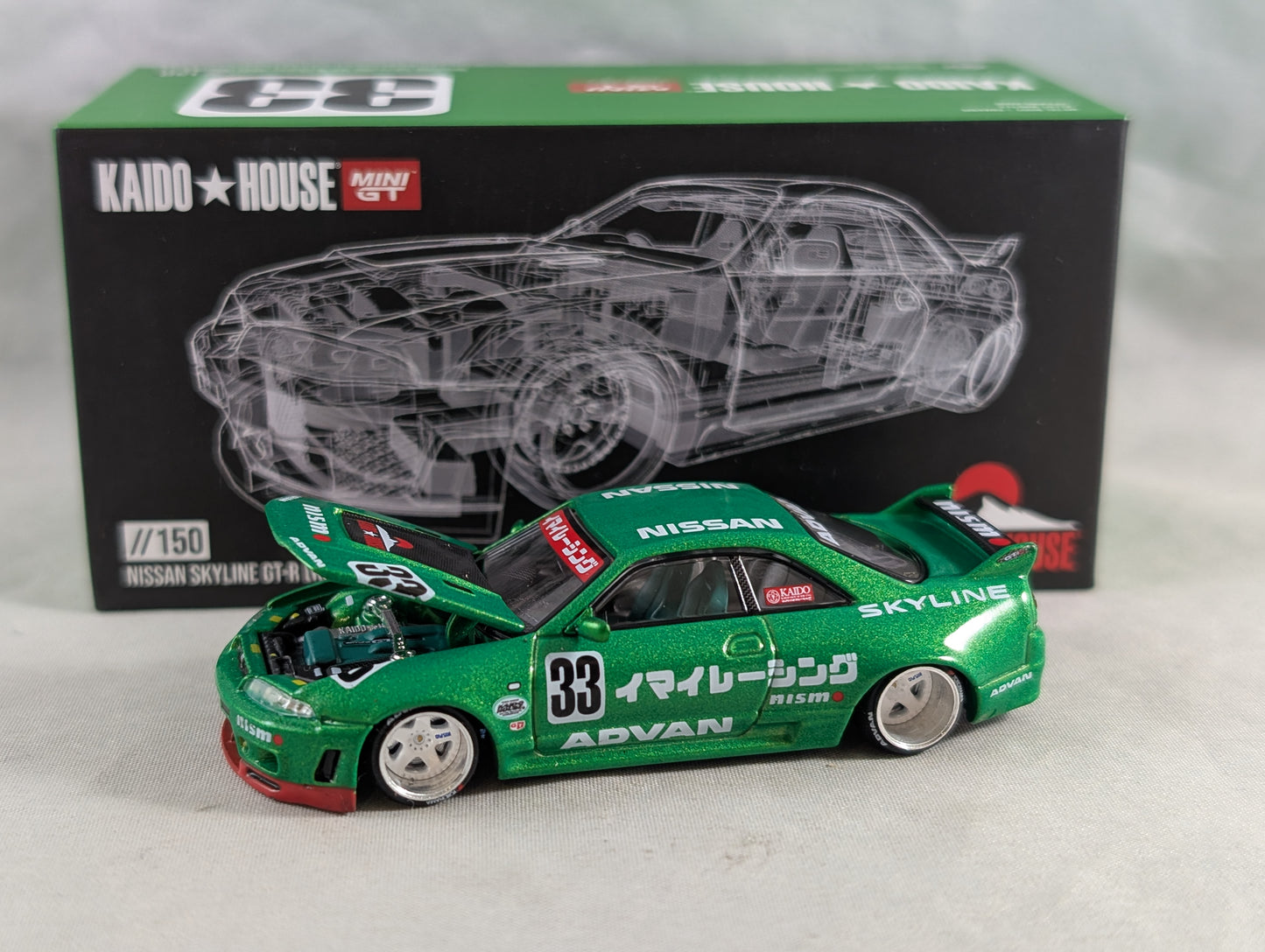 Mini GT Kaido House Nissan Skyline GT-R R33 Imai Racing V1 Sealed