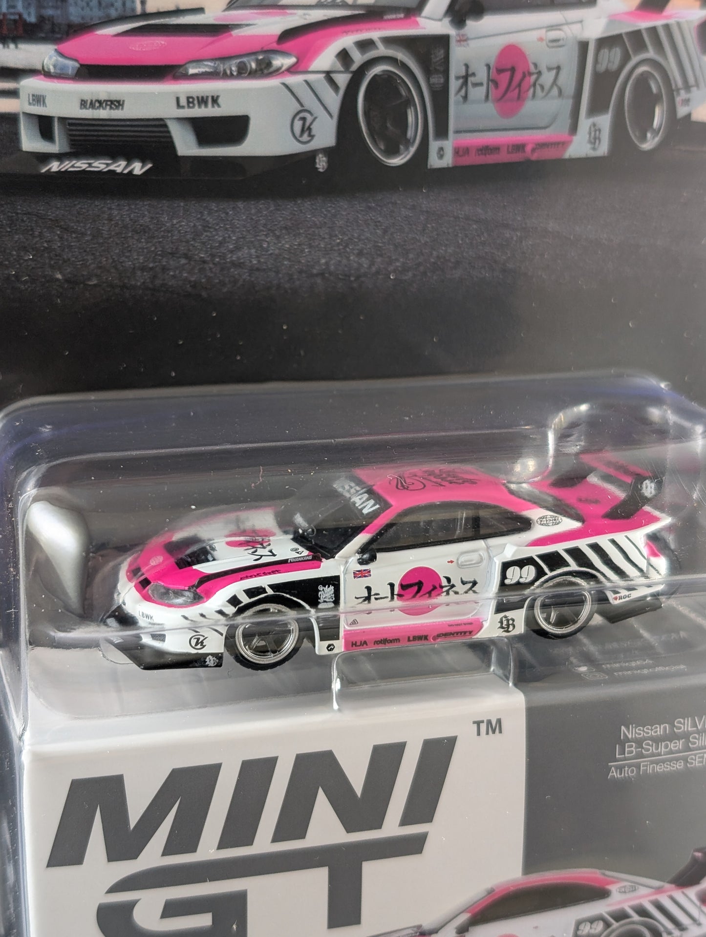 Mini GT Nissan Silvia S15 LB Super Silhouette Auto Finesse SEMA 2023