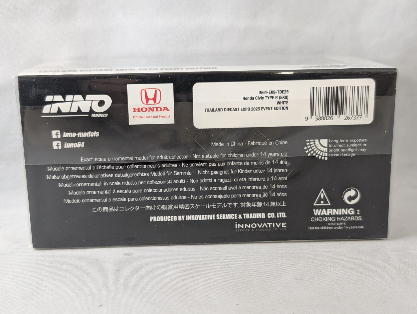 INNO64 Honda Civic Type R EK9 Thailand diecast Expo 2025 event edition