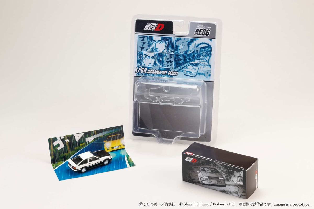 Hobby Japan JDM64 Toyota Corolla Levin AE86 Initial D Wataru Akiyama VS Keisuke Takahashi