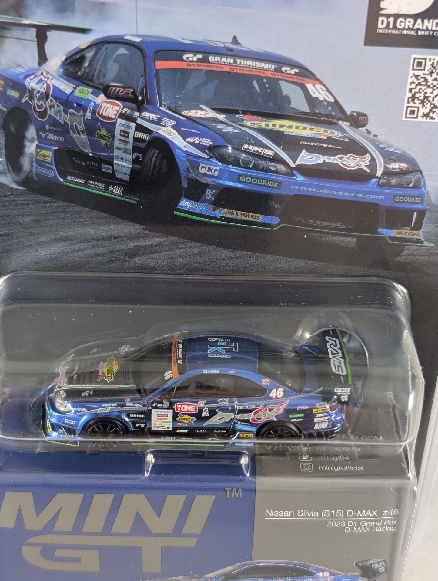 Mini GT Nissan Silvia S15 D-MAX Racing #46 2023