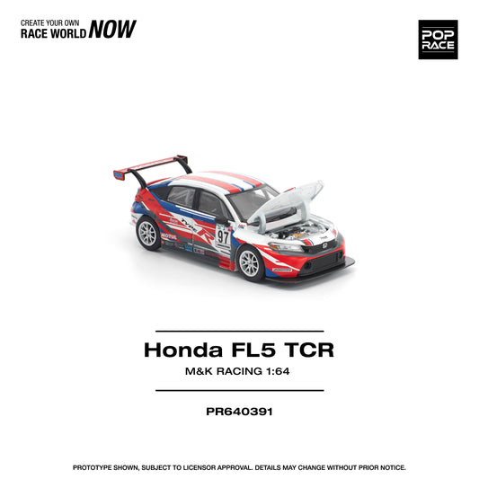 Pop Race 1/64 Honda Civic Type R FL5 TCR M & K Racing