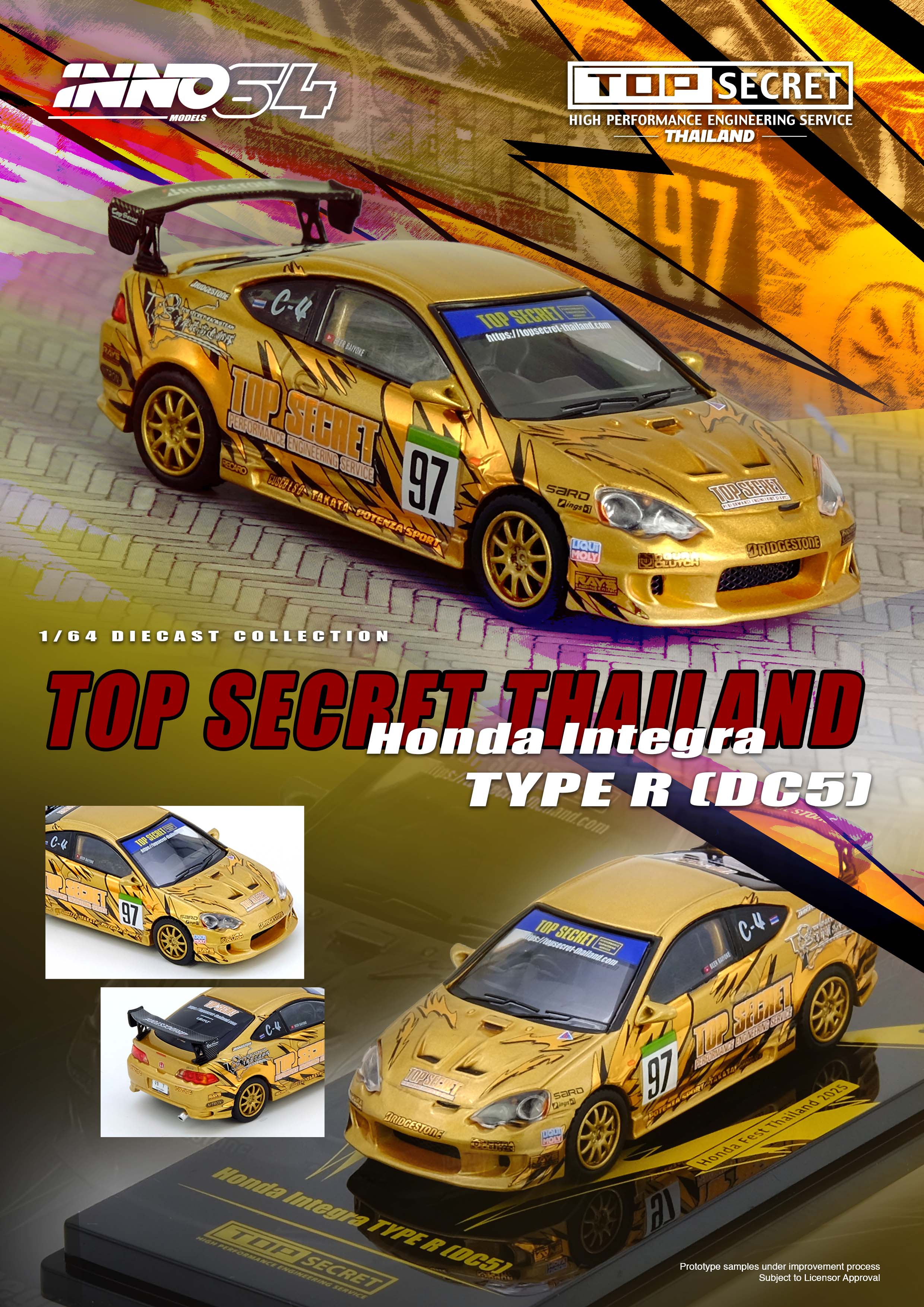 INNO64 Honda Integra Type R DC5 Top Secret Honda Fest Thailand