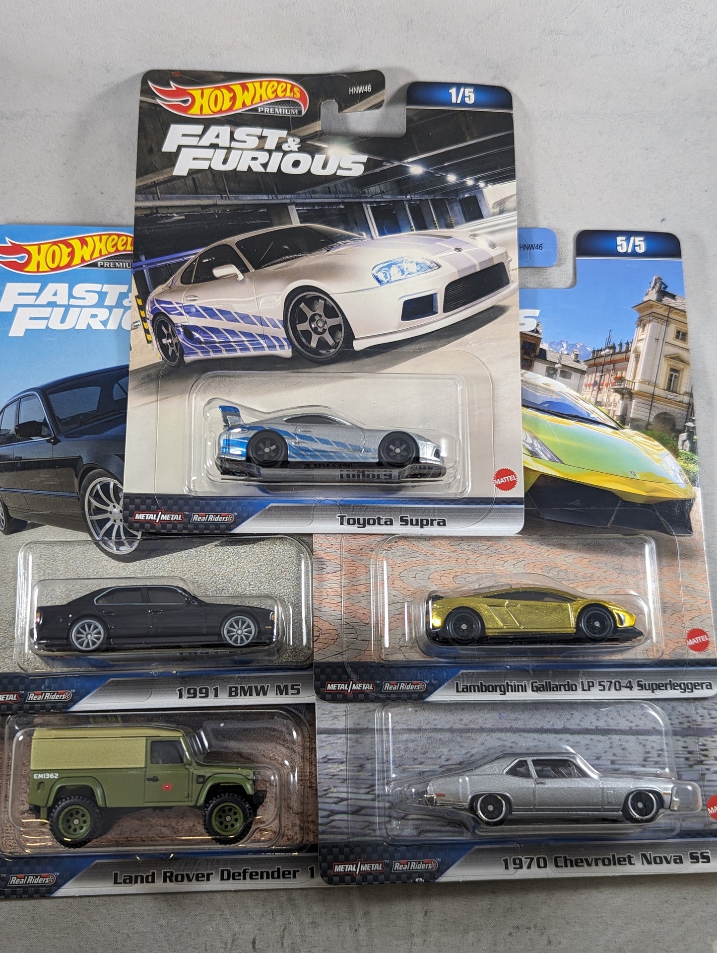 2023 Hot Wheels Premium Fast and Furious D Case Set of 5 Cars