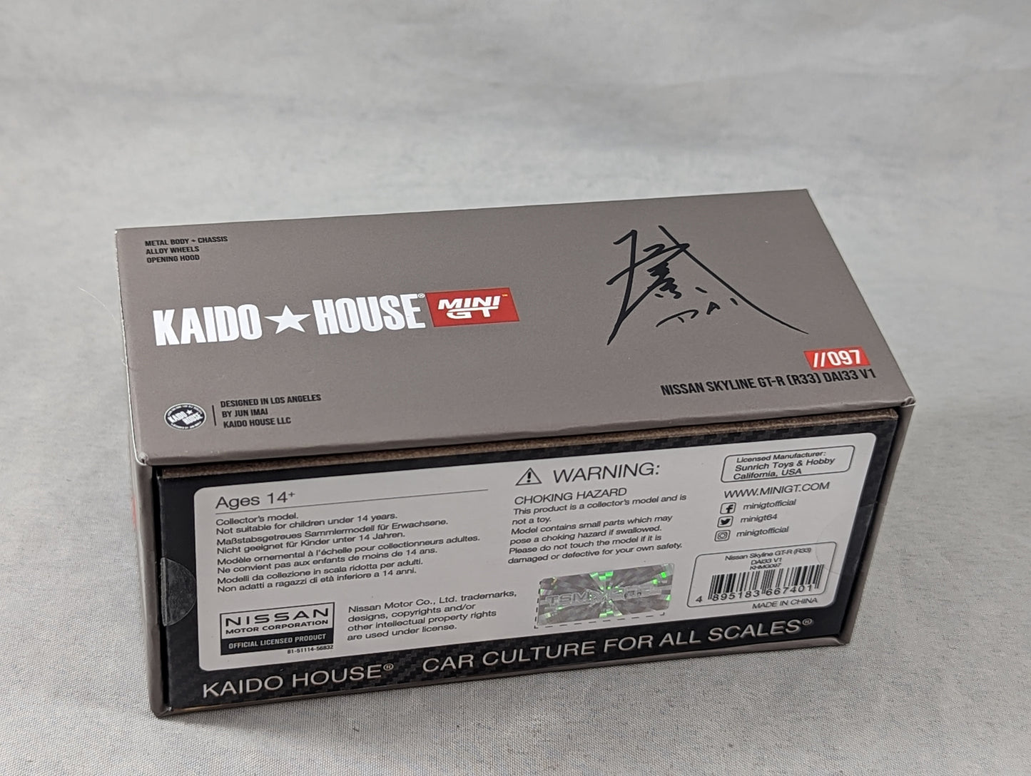 Kaido House Mini-GT Nissan Skyline GT-R  (R33) DAI33 V1 #097 Sealed