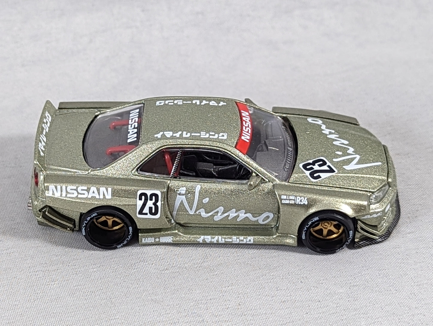 Kaido House Mini GT Nissan GT-R (R34) Kaido Works V4 Green #103